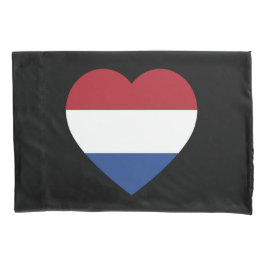Funda De Cojín Bandera del Corazón de los Países Bajos sobre el p