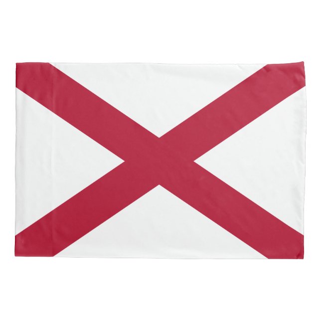 Funda De Cojín Bandera del estado de Alabama (Reverso)