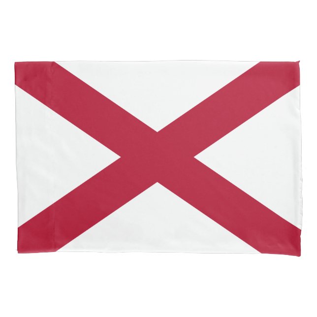 Funda De Cojín Bandera del estado de Alabama (Anverso)