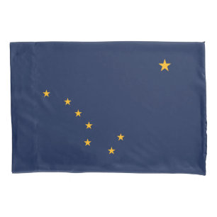 Funda De Cojín Bandera del estado de Alaska