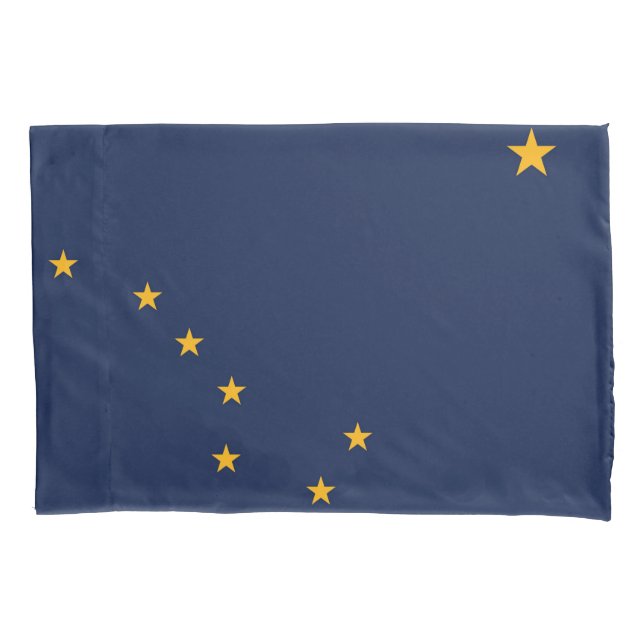 Funda De Cojín Bandera del estado de Alaska Imprimir Patriotismo (Anverso)