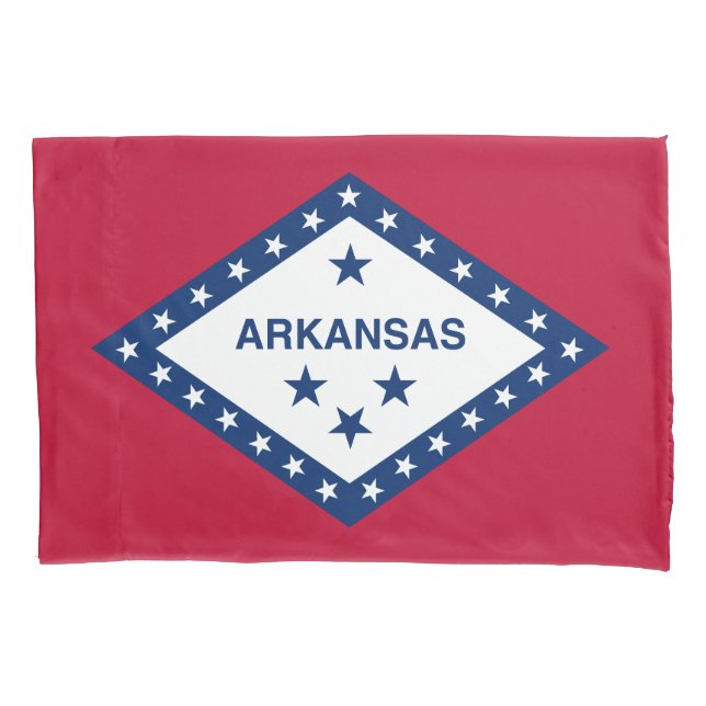 Funda De Cojín Bandera del estado de Arkansas (Anverso)