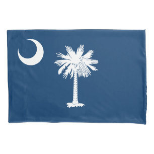 Funda De Cojín Bandera del estado de Carolina del Sur