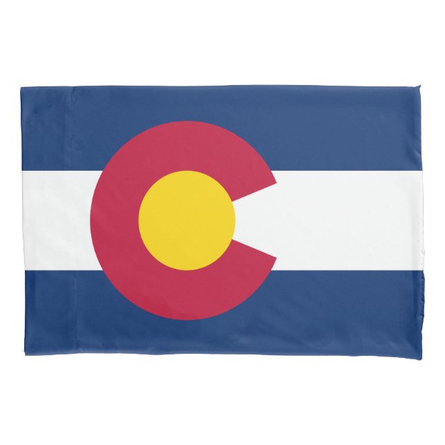Funda De Cojín Bandera del estado de Colorado (Anverso)