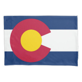 Funda De Cojín Bandera del Estado de Colorado Imprimir Patriota