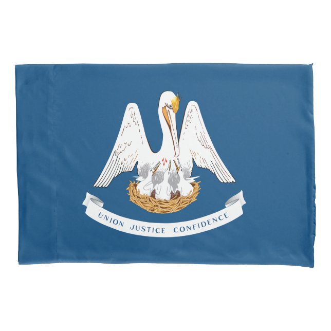Funda De Cojín Bandera del estado de Louisiana (Anverso)
