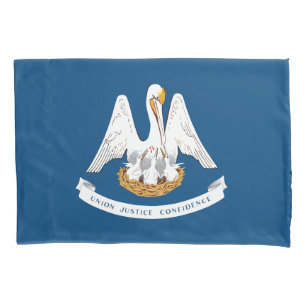Funda De Cojín Bandera del estado de Luisiana