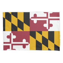 Funda De Cojín Bandera del estado de Maryland Imprimir patriota