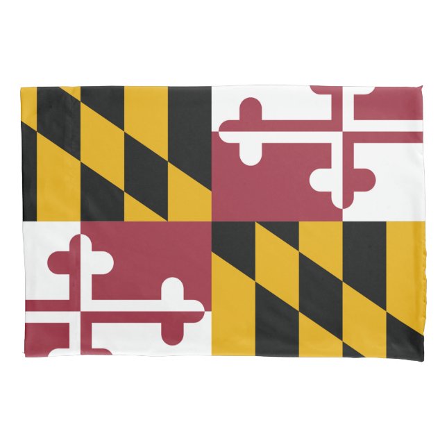Funda De Cojín Bandera del estado de Maryland Imprimir patriota (Anverso)