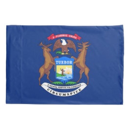 Funda De Cojín Bandera del estado de Michigan