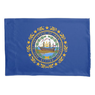 Funda De Cojín Bandera del estado de New Hampshire