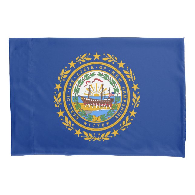 Funda De Cojín Bandera del Estado de New Hampshire (Anverso)