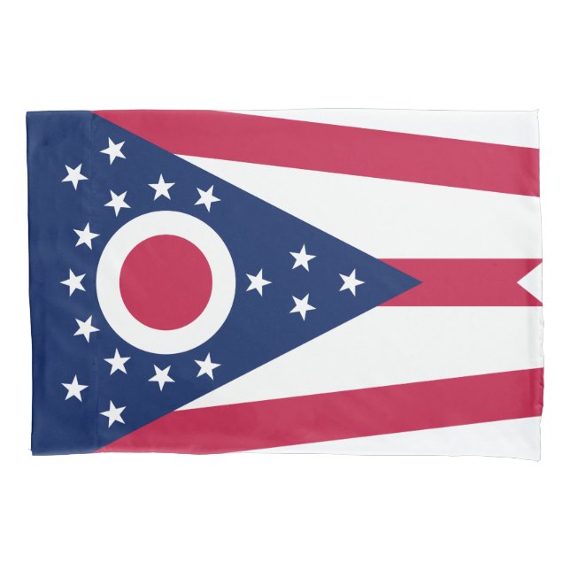 Funda De Cojín Bandera del Estado de Ohio (Anverso)
