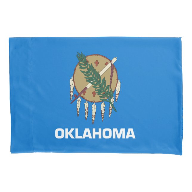 Funda De Cojín Bandera del estado de Oklahoma (Anverso)