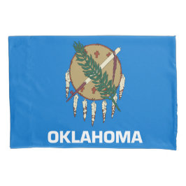 Funda De Cojín Bandera del estado de Oklahoma Imprimir patriota