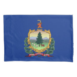 Funda De Cojín Bandera del estado de Vermont Imprimir Patriotc