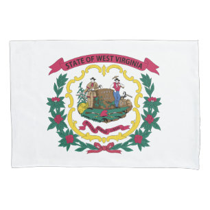 Funda De Cojín Bandera del estado de Virginia Occidental