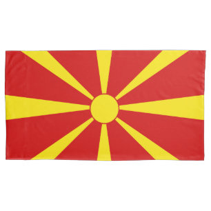 Funda De Cojín Bandera del Norte de Macedonia