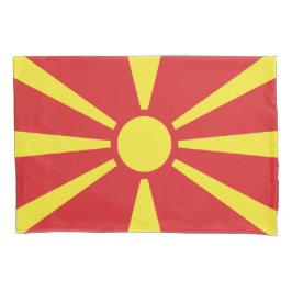 Funda De Cojín Bandera del Norte de Macedonia