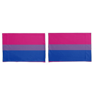 Funda De Cojín Bandera del Orgullo Bisexual