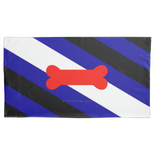 Funda De Cojín Bandera del orgullo del juego de cachorros de Slip
