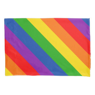 Funda De Cojín Bandera del orgullo LGBTQ+, colores del orgullo ga