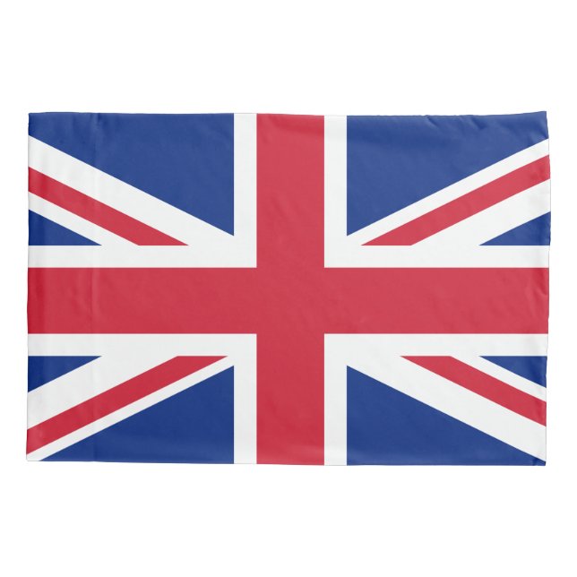 Funda De Cojín Bandera del Reino Unido (Reverso)