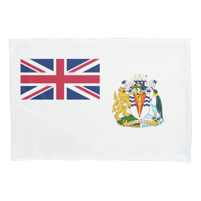 Funda De Cojín Bandera del Territorio Antártico Británico (Anverso)