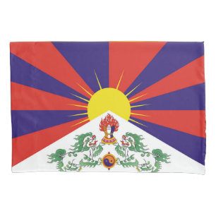Funda De Cojín Bandera del Tíbet Libre