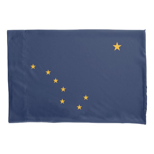 Funda De Cojín Bandera estatal de Alaska (Anverso)