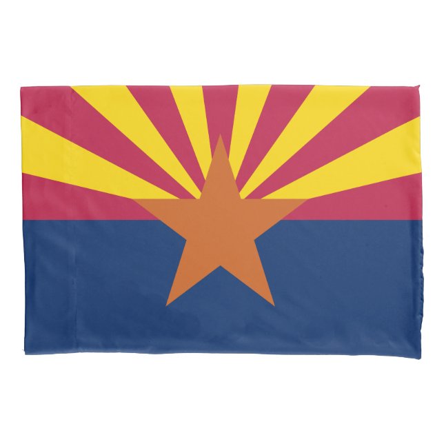 Funda De Cojín Bandera Estatal de Arizona (Anverso)