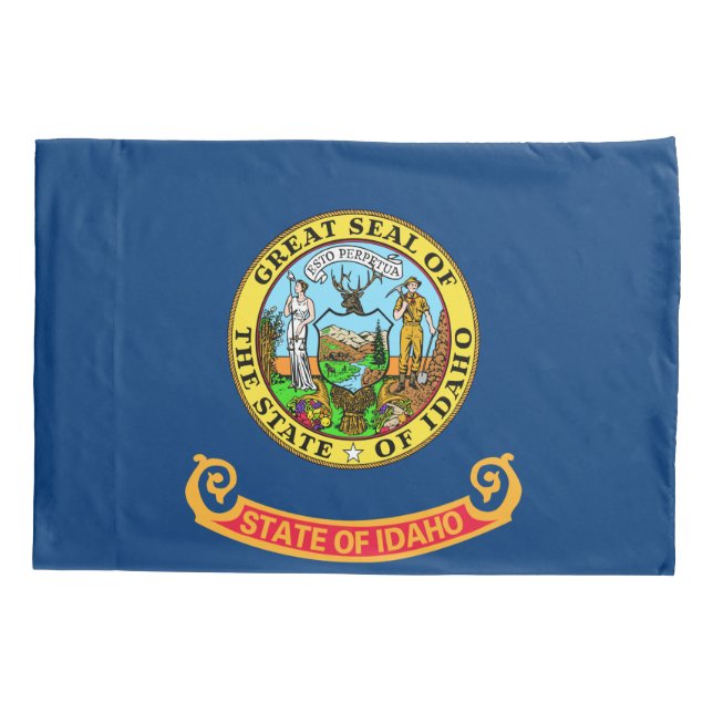 Funda De Cojín Bandera estatal de Idaho (Reverso)