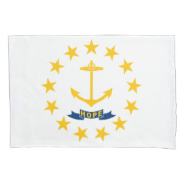 Funda De Cojín Bandera estatal de la isla de Rhode