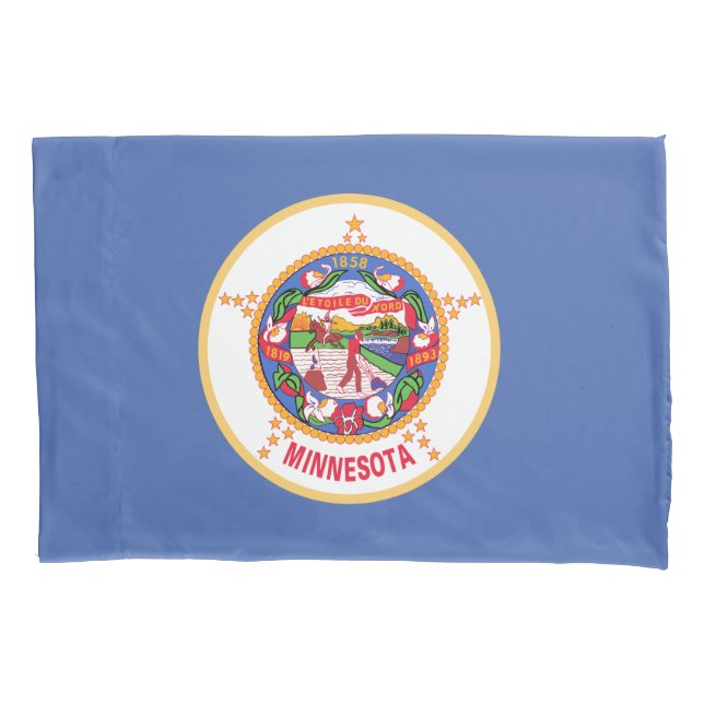 Funda De Cojín Bandera estatal de Minnesota (Anverso)