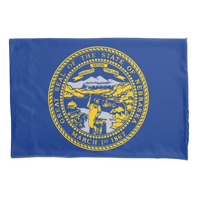 Funda De Cojín Bandera Estatal de Nebraska (Anverso)