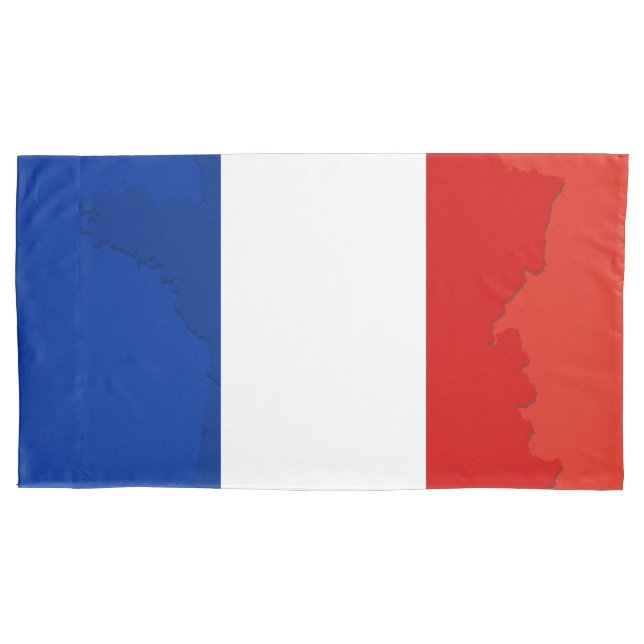 Funda De Cojín Bandera francesa (Anverso)