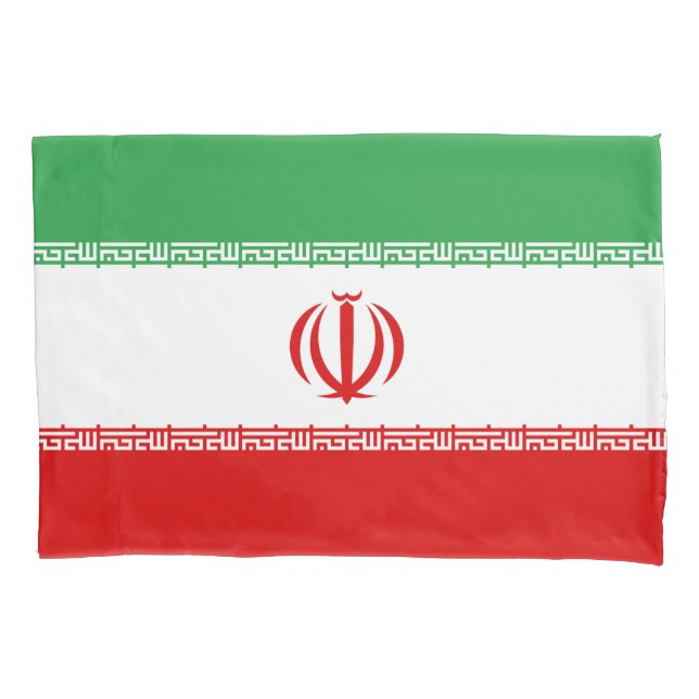 Funda De Cojín Bandera iraní (Irán) (persa) (Anverso)