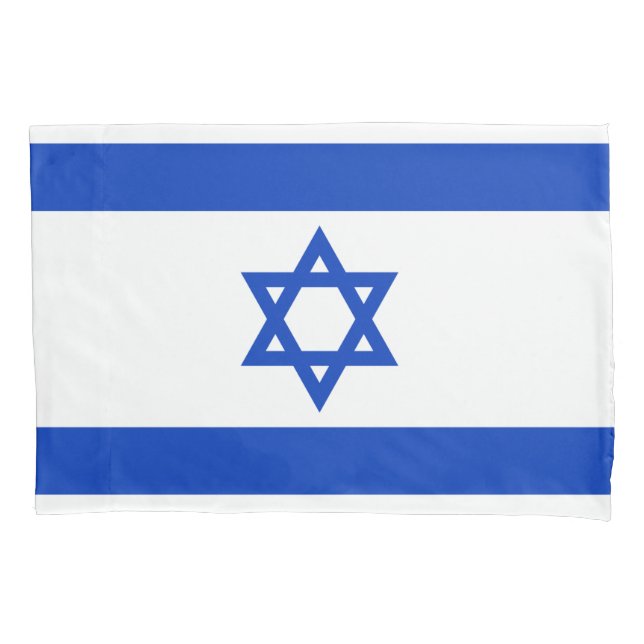 Funda De Cojín Bandera israelí (Israel) (Anverso)