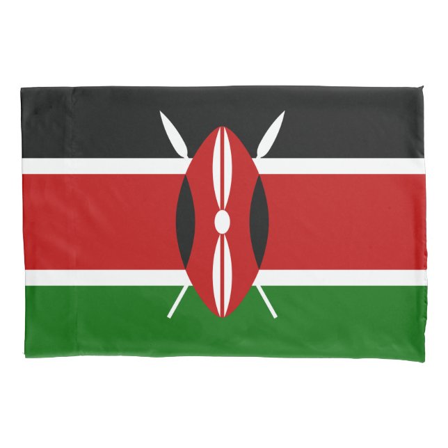 Funda De Cojín Bandera keniana (Kenya) (Anverso)