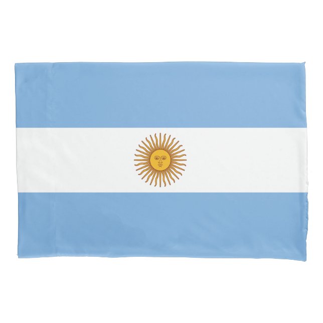 Funda De Cojín Bandera Patriótica Argentina (Anverso)