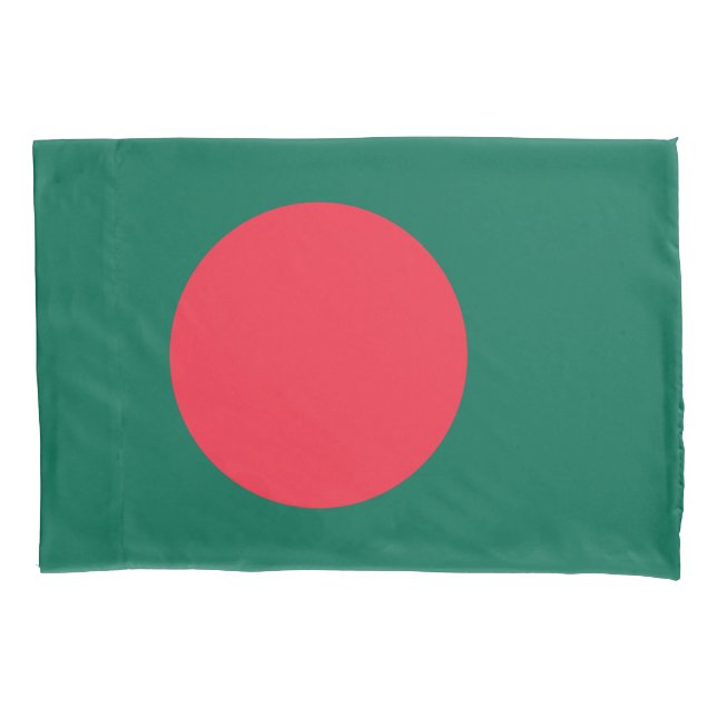 Funda De Cojín Bandera patriótica bangladesí (Anverso)