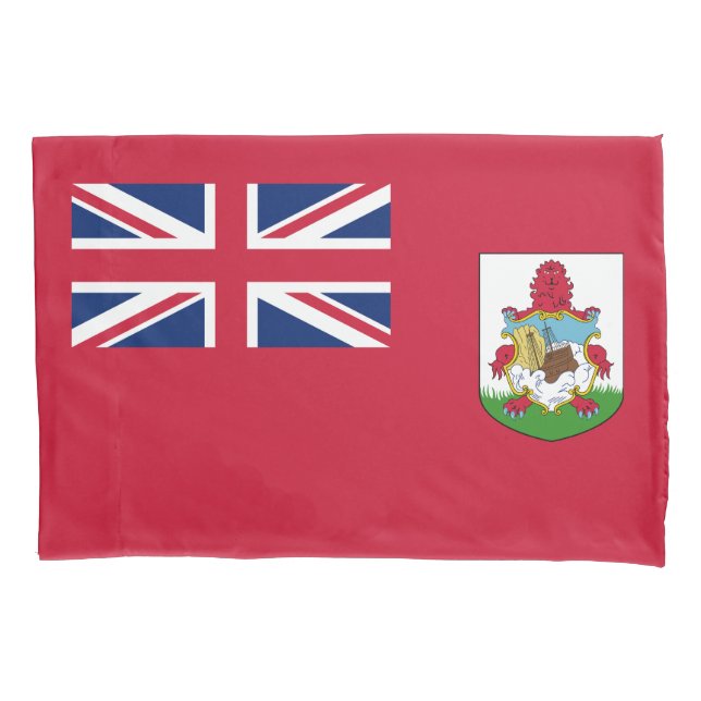 Funda De Cojín Bandera patriótica de Bermudas (Anverso)