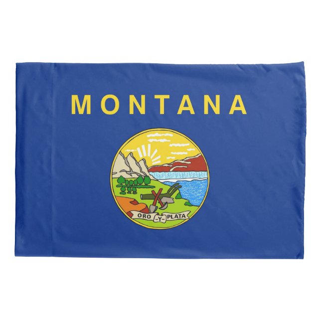 Funda De Cojín Bandera Patriótica de la Montaña Negra (Reverso)