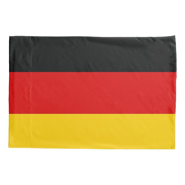 Funda De Cojín Bandera Patriótica de la Montaña Negra de Alemania (Reverso)