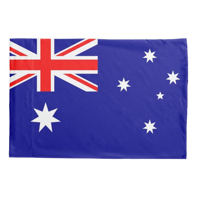 Funda De Cojín Bandera Patriótica de la Montaña Negra de Australi (Reverso)