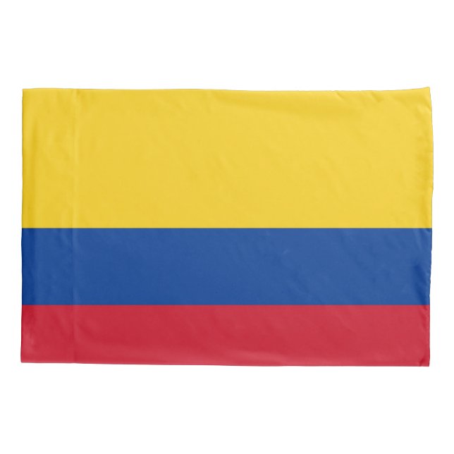 Funda De Cojín Bandera Patriótica de la Montaña Negra de Colombia (Reverso)