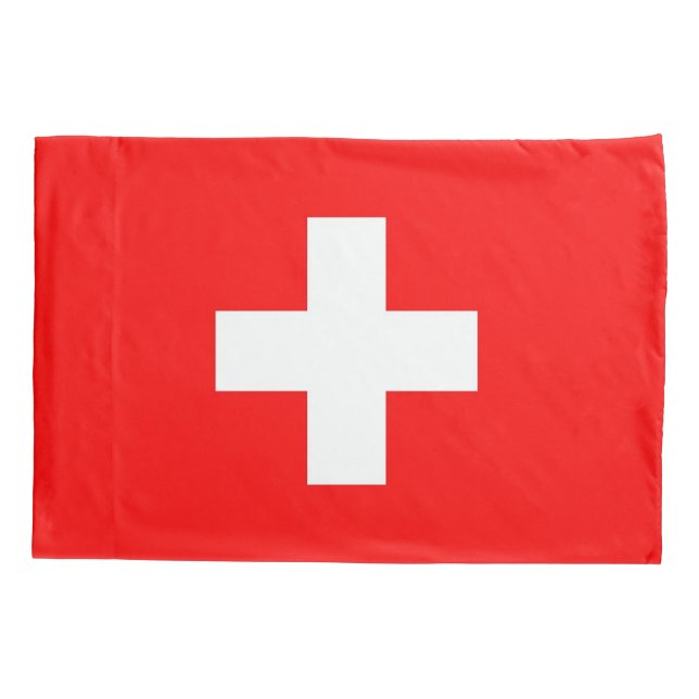 Funda De Cojín Bandera Patriótica de la Montaña Negra de Suiza (Reverso)