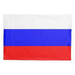 Funda De Cojín Bandera Patriótica de Rusia con un solo pilar