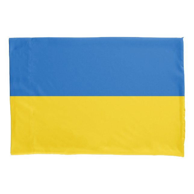 Funda De Cojín Bandera patriótica de Ucrania (Anverso)