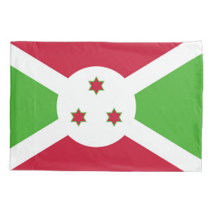 Funda De Cojín Bandera Patriótica de un solo pilar de Burundi